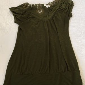 Olive colored top